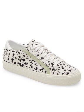 Madewell Sidewalk sneakers in a spatter-painted calf hair, Lace Up Size 7/7.5